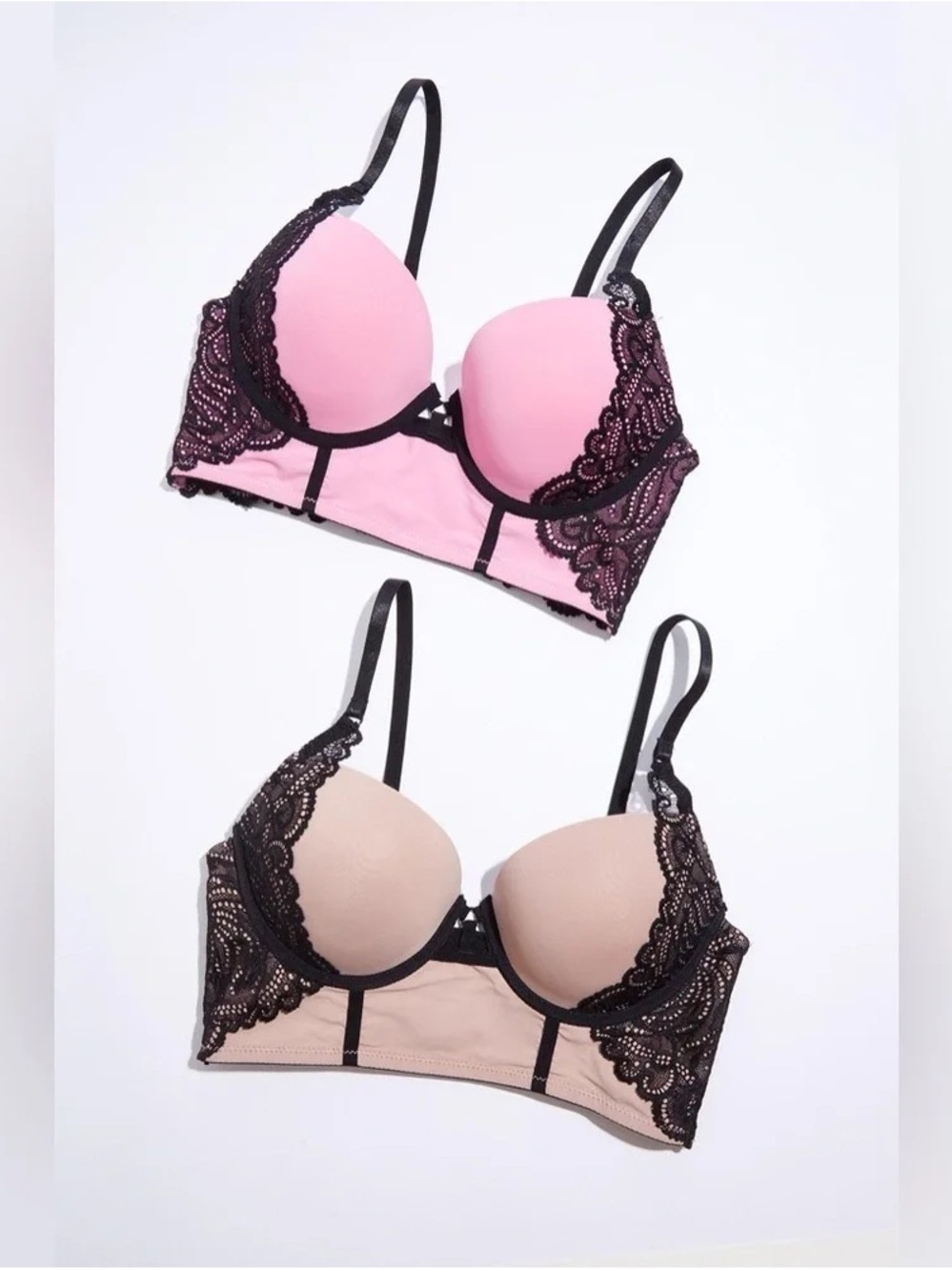 Cato | PLUS SIZE PINK NEUTRAL PUSH- UP BRA SET
